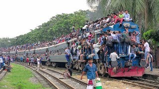 Rush Hour Train- Rajshahi Express of Bangladesh Railway at the time of Eid Festival