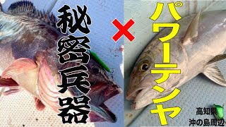 【魚の宝庫】「沖の島」に巨大テンヤ＋秘密兵器を投下！！