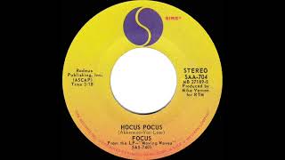 1973 HITS ARCHIVE: Hocus Pocus - Focus (stereo 45 single version)