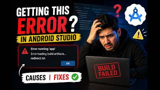 Fix "Error Running 'app'" in Android Studio | redirect.txt Build Error Solution