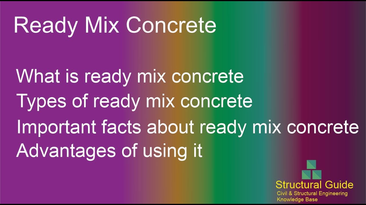 Ready Mix Concrete | All You Need To Know | Structural Guide - YouTube