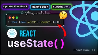 React - useState( ) React Hook - Everything you need to know | React Explained