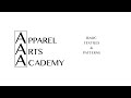 BASIC TEXTILES PATTERNS TUTORIAL FOR APPAREL ARTS ACADEMY