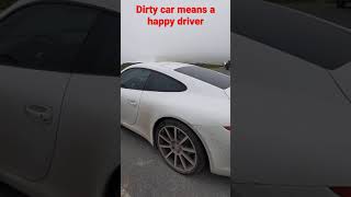 There's always that one kid who hates taking baths #porsche #dirtycarhappydriver #getoutanddrive