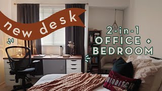 Aesthetic Workspace in Cozy Bedroom (New IKEA Desk), Reading a New Book | Vlog