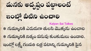 మనకి అదృష్టం పట్టాలి అంటే ఇంట్లో ఇవి ఉంచాలి అలా అయితేనే అదృష్టం కలిసవస్తుంది