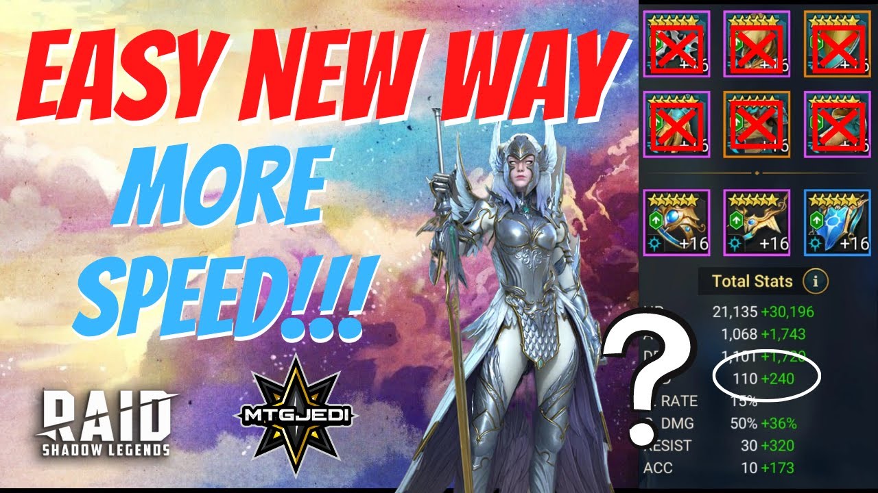 New Way To Get Tons Of Speed In Raid Shadow Legends Youtube