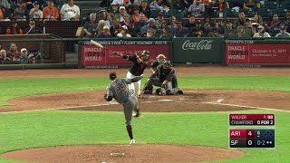 ARI@SF: Walker fans Crawford to end the 6th