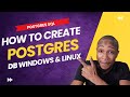 How to Create Postgres Database | Postgres Tutorial