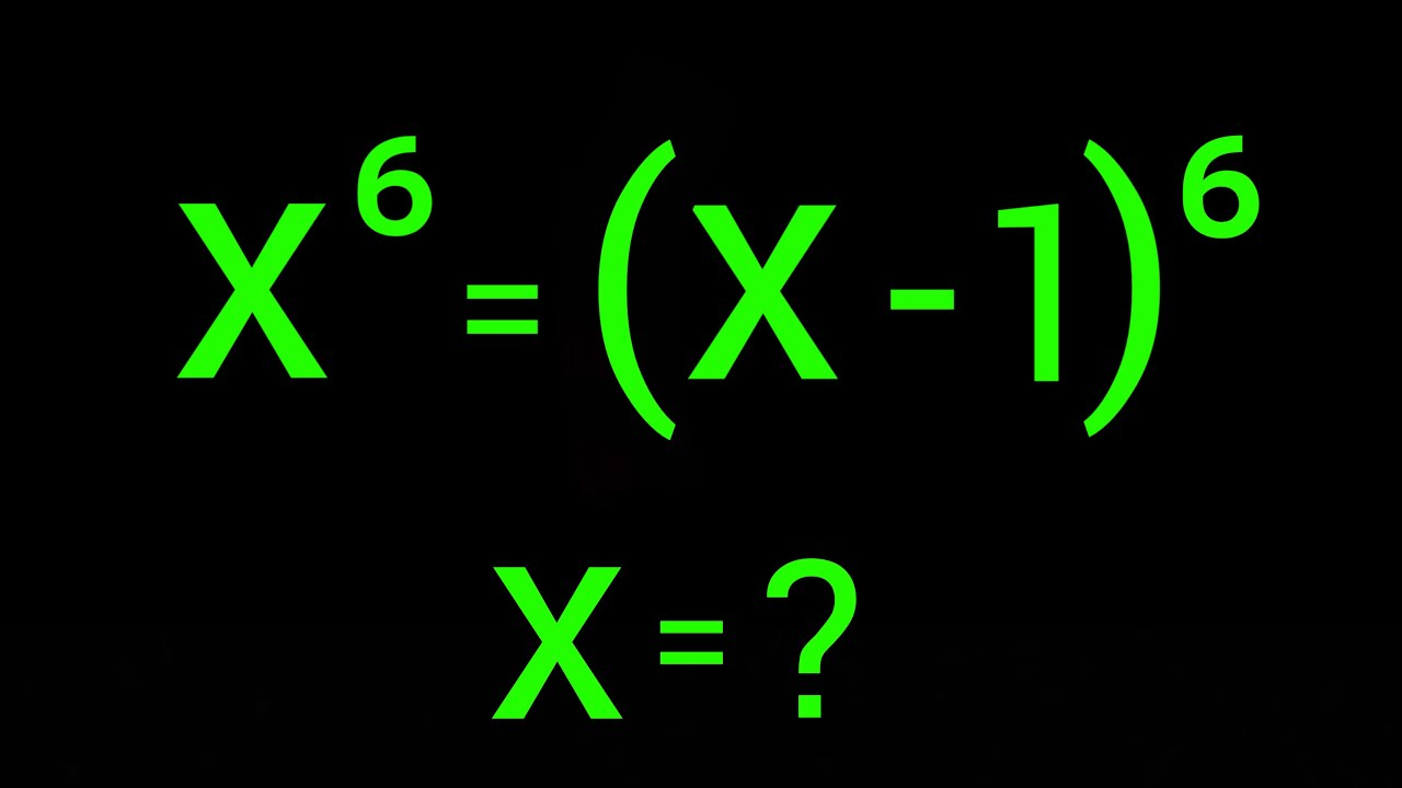 A Nice Algebra Equation Math Olympiad Problem Youtube