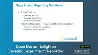 Enlighten 2024 Session 4 - Elevating Sage Intacct Reporting