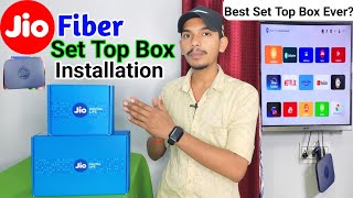 Jio Set Top Box Unboxing Full Details Setup And Installation In 2024 Jio Fiber Installation #jio #1m