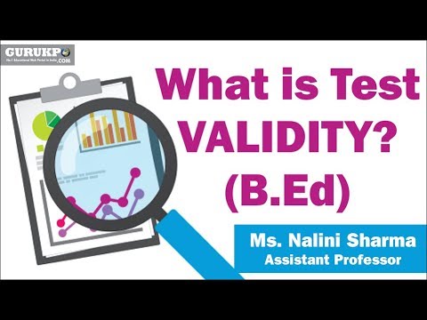 What Is Test Validity?(B.Ed) - YouTube