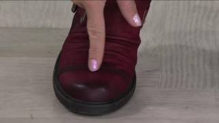 Earth Leather Ankle Boots w/ Buckle Detail - Jericho on QVC