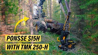 PONSSE S15H Forwarder With TMK 250-H Tree Shear