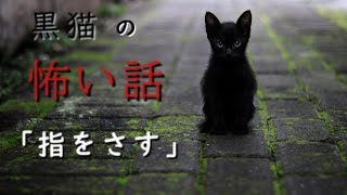 【怖い話】【朗読】【黒猫の怖い話】「指をさす」　投稿者　夕暮怪雨様　奇々怪々より