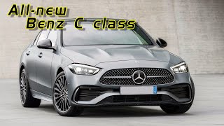 2022 Benz C class so cool|新一代奔馳C級變身小S，車身低矮運動，內飾S風，1 5T+48V輕混！