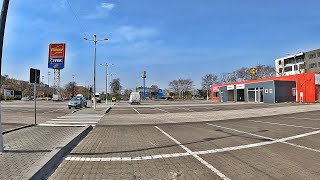 Bucharest, Romania, Virtual Day Walk in Penny Parking on Fundeni Street