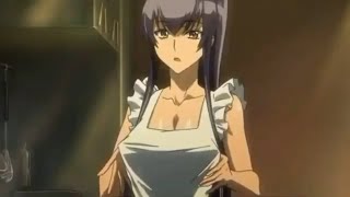 Saeko Busujima in apron