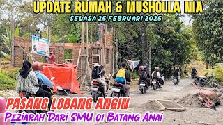 UPDATE RUMAH \u0026 MUSHOLLA NIA SELASA 25 FEBRUARI - PENGERJAAN BERLANJUT KE PEMASANGAN LOBANG ANGIN