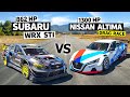 Travis Pastrana’s 862hp Subaru STI drag races Chris Forsberg’s 1,300hp GT-R Powered Altimaniac