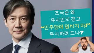 조국은 왜 유시민의 '그의 운명에 대한 아주 개인적인 생각'을 거스르려 드나?