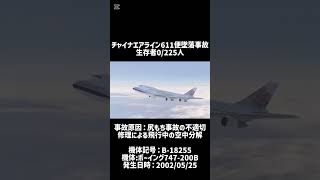 チャイナエアライン（中華航空）611便墜落事故　空中分解 China Airlines Flight 611 Crash #墜落 #飛行機事故 #航空事故 #aviation  #aircraft