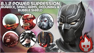 MCOC Act 8.1.2 - Power Suppression, Redlining, Avarice, Small Arms \u0026 Bubble Shield -Black Panther CW