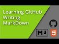 Learning GitHub - How to Write MarkDown