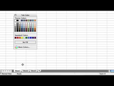 How to Change the Color of the Worksheet Tabs : Macs & Computer Knowledge How to Change the Color of the Worksheet Tabs : Macs & Computer Knowledge