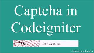 Create Helper for Captcha in CodeIgniter | Code Optimization | Part -3