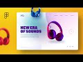 Headphones website in Figma (Design + Prototype) #figma #uidesign #Landingpage