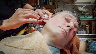 💈 Ultimate Relaxation At Barber 88 In Japan! Dora's Perfect Shave, Ear Cleaning