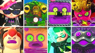 Splatoon 1 \u0026 2 - All Bosses + Cutscenes