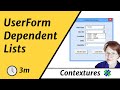 Demo: Excel UserForm With Dependent Combo Boxes