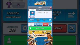 everyone join the new clan! #shorts #clashroyale