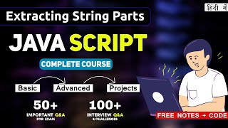 slice & substring method | Strings JavaScript Tutorial | Imp String Methods In JavaScript | CSS #12