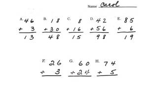 Addition Error Patterns