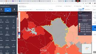 SimplyAnalytics Map Function