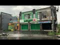 walk in heavy rain and thunderstorms in rural indonesia asmr nature sounds for sleep