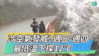 冷空氣發威! 週三-週四最低溫下探12℃｜華視新聞 20211108
