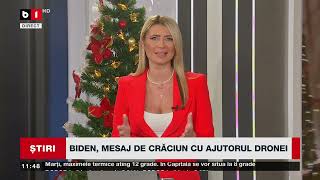 BIDEN, MESAJ DE CRĂCIUN CU AJUTORUL DRONEI_Știri B1TV_25 dec. 2024