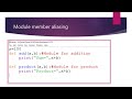 Module and member aliasing in Python