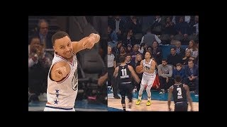 Stephen Curry Taunts Klay Thompson After 4 Point  Hurts His Feelings! 2019 NBA All Star Game