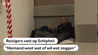 SCHIPHOL: Reizigers gestrand door tankstoring