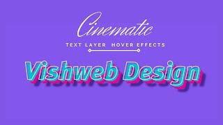 Creative 3D Text Layer Hover Effect Using | Pure HTML , CSS #vishwebdesign