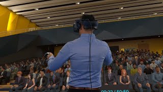 Public Speaking VR Simulator with Data collection and visualization by ARworks