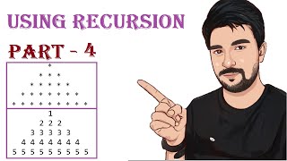 Draw Pattern Using Recursion Function CODE In JAVA Part 4 | CodeWithNaval