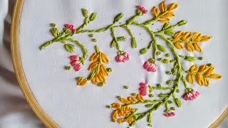 One Side Hand Embroidery Design #Talented_Nijhat#embroiderypatterns Video