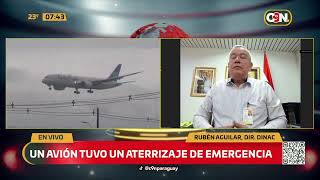 Avión de Air Europa realiza aterrizaje de emergencia en Asunción por fallo en el motor